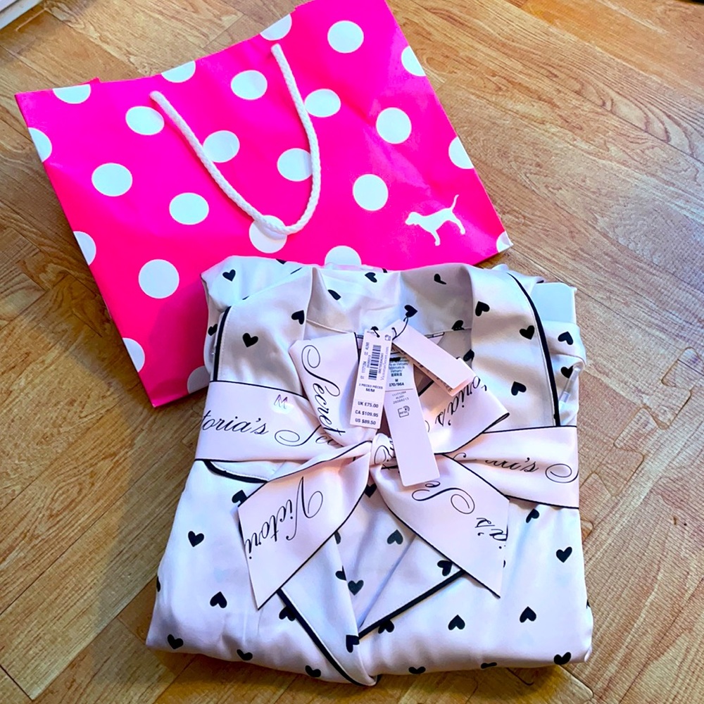 Victoria’s Secret’s 2-piece Satin Pajamas